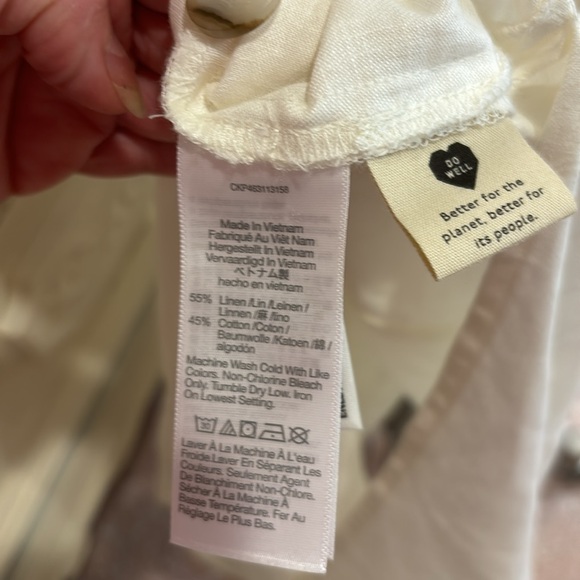 Madewell Linen Cotton Blend Dress size Medium NWT - Picture 7 of 9